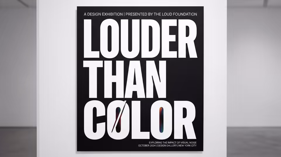 Bold typography poster preview